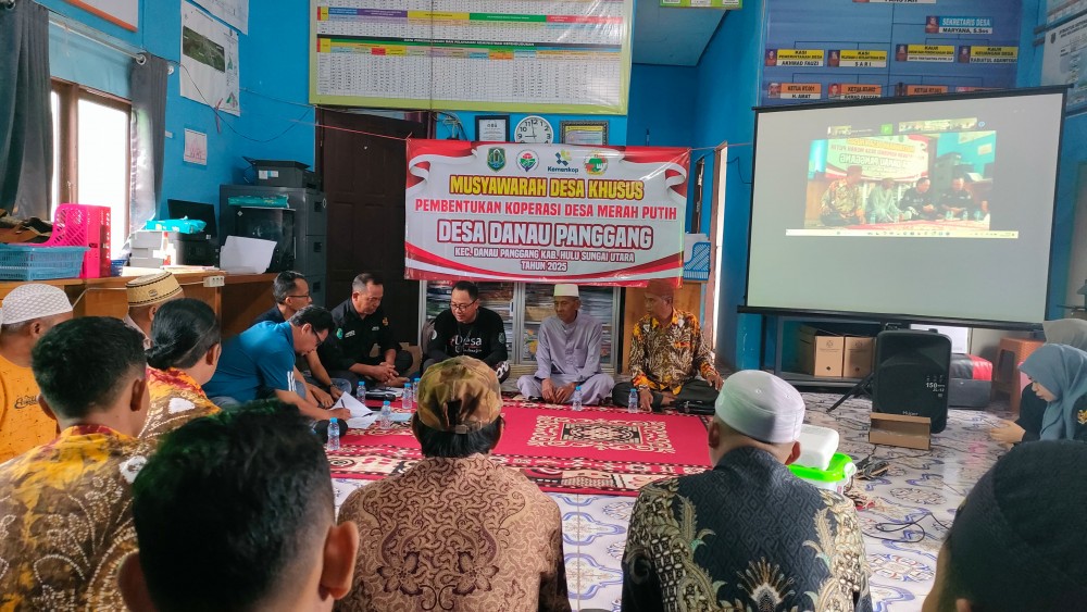 MUSDESUS PEMBENTUKAN KOPERASI DESA MERAH PUTIH DESA DANAU PANGGANG