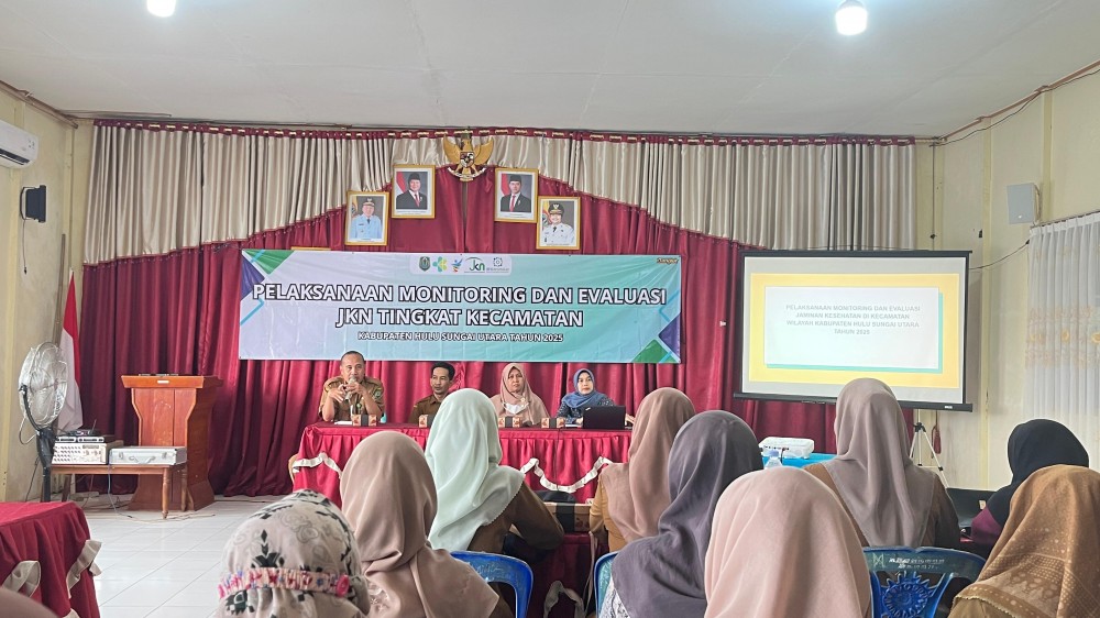 pelaksanaan monotoring dan evaluasi JKN tingkat Kecamatan Danau Panggang