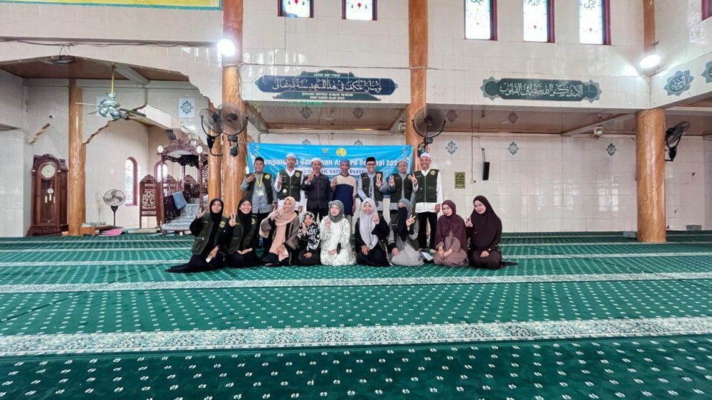 Komunitas Kafilul Yatim HSU Gelar Santunan Anak Yatim di Masjid Sirajul Ummah Danau Panggang Peringati 10 Muharram