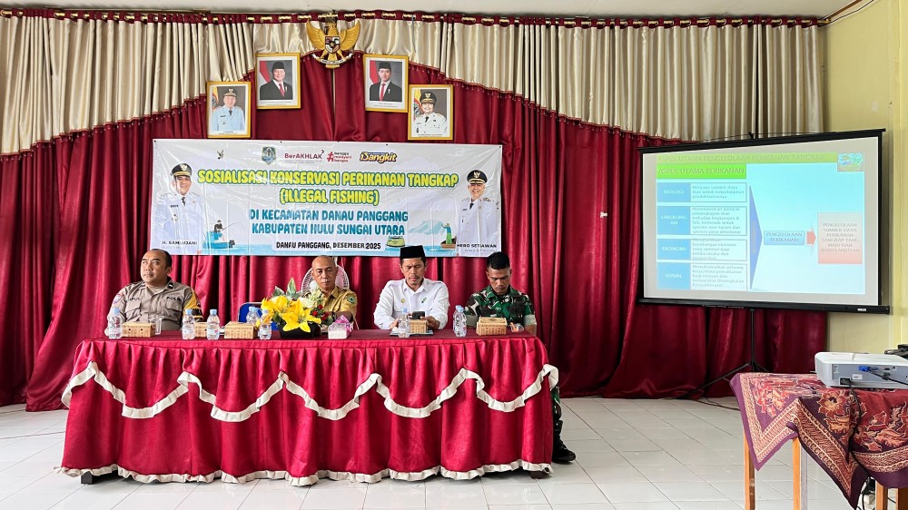SOSIALISASI KONSERVASI PERIKANAN TANGKAP DAN PENCEGAHAN ILLEGAL FISHING DIGELAR DI KECAMATAN DANAU PANGGANG