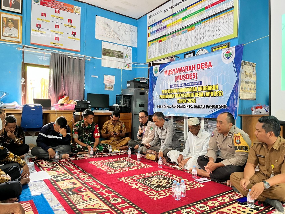 Musdes Penyusunan Rancangan APBDes Tahun 2026 Digelar di Desa Danau Panggang