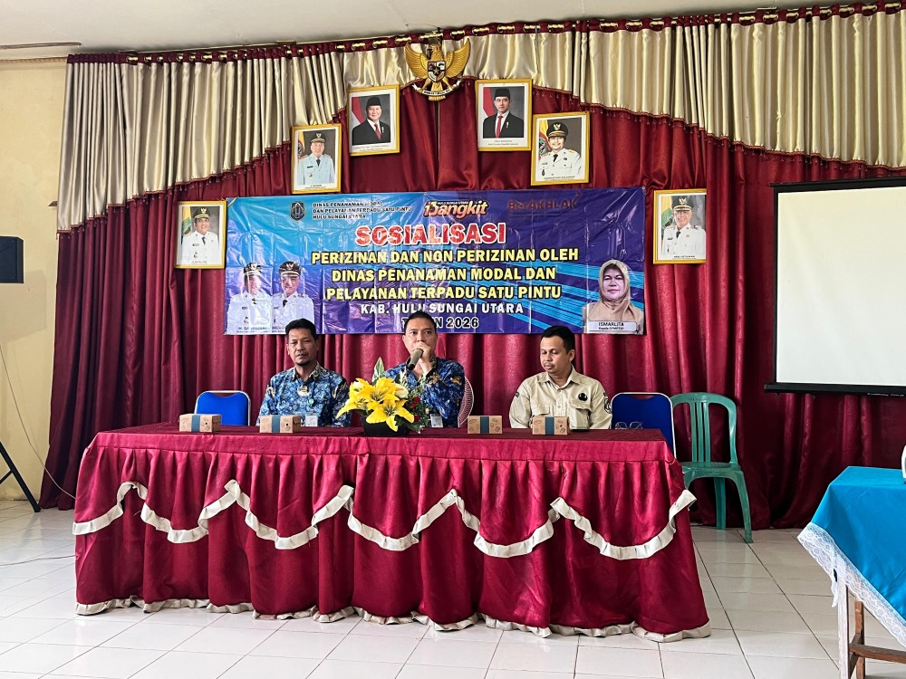 SOSIALISASI PERIZINAN DAN NON PERIZINAN DI KECAMATAN DANAU PANGGANG