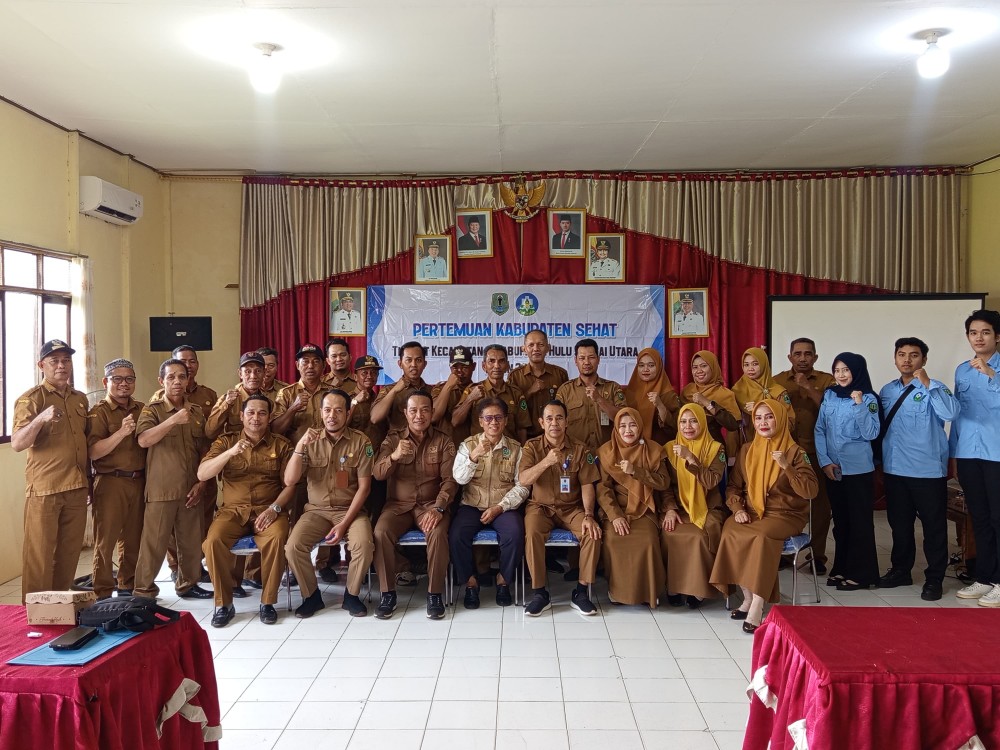 Dinas Kesehatan HSU Gelar Pertemuan Tingkat Kecamatan Bahas Indikator Kabupaten/Kota Sehat