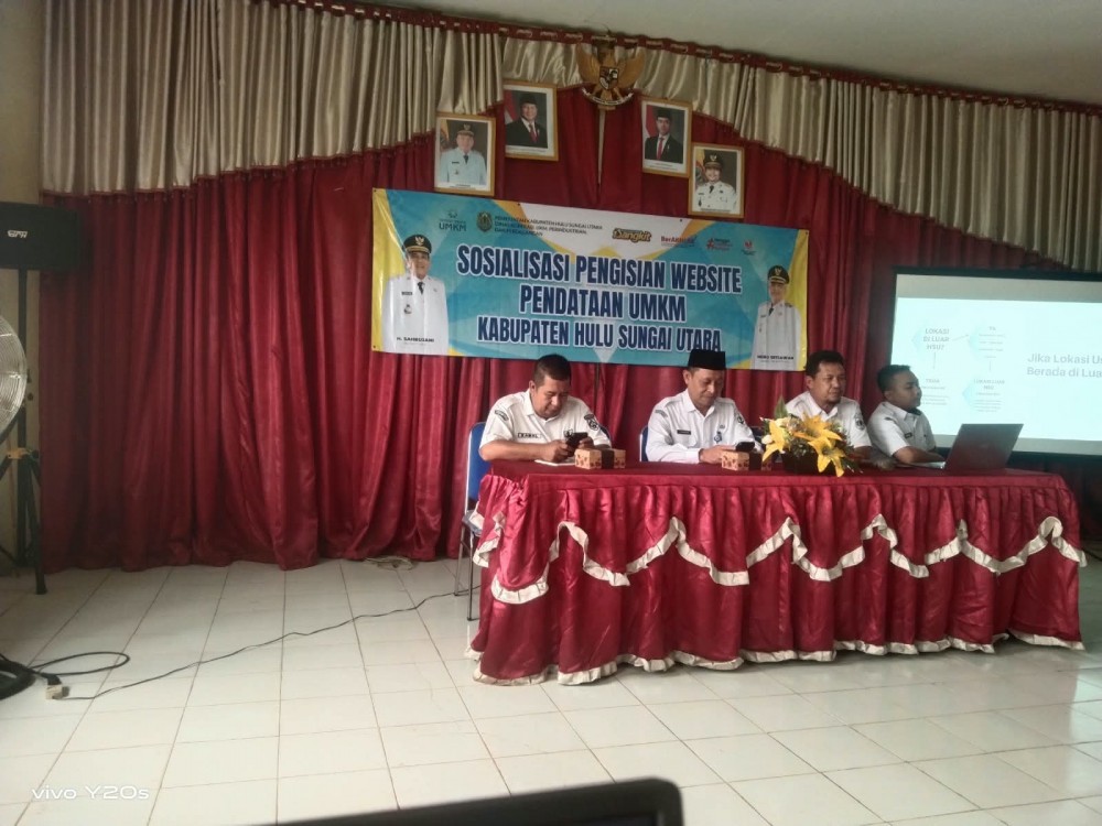 Sosialisasi Pengisian Website Pendataan UMKM di Kecamatan Danau Panggang